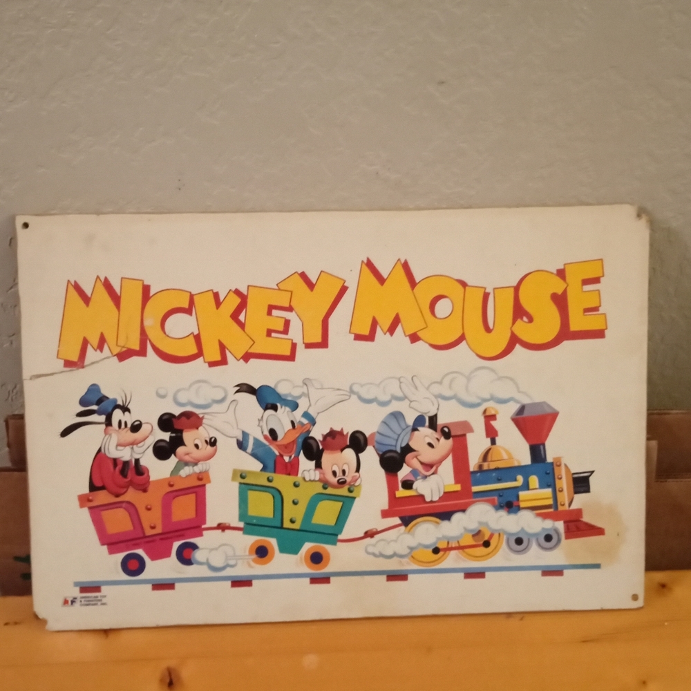 Antique Disney Mickey Mouse wall hanging
